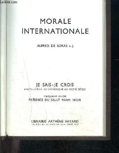 MORALE INTERNATIONALE- JE SAIS- JE CROIS N5. 58