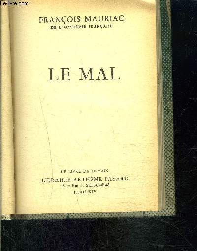 LE MAL- LE LIVRE DE DEMAIN