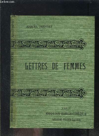 LETTRES DE FEMMES- COLLECTION MODERN-BIBLIOTHEQUE