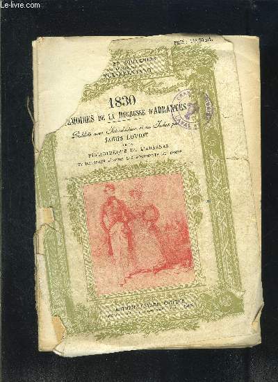 1830 MEMOIRES DE LA DUCHESSE D ABRANTES- VENDU EN L ETAT