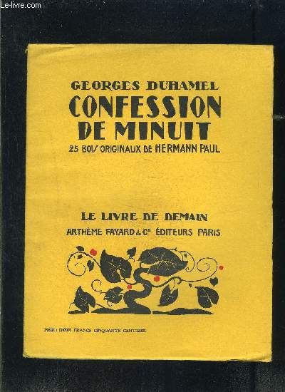CONFESSION DE MINUIT- LE LIVRE DE DEMAIN NXXVI