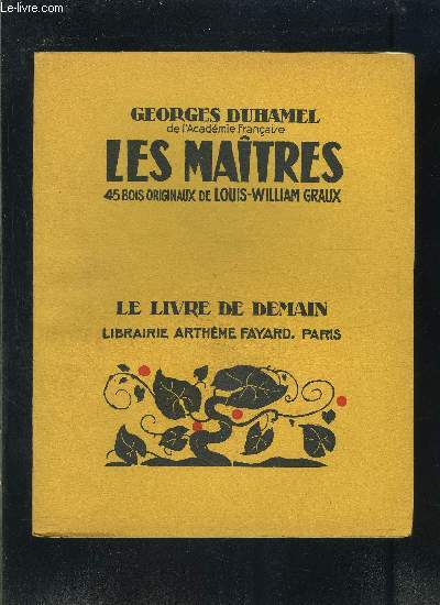 LES MAITRES- LE LIVRE DE DEMAIN N211