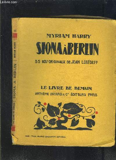 SIONA A BERLIN- LE LIVRE DE DEMAIN NLI