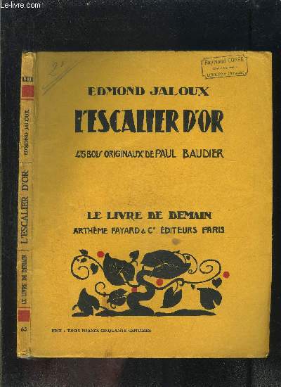 L ESCALIER D OR- LE LIVRE DE DEMAIN N63