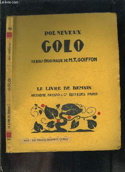 GOLO- LE LIVRE DE DEMAIN N142