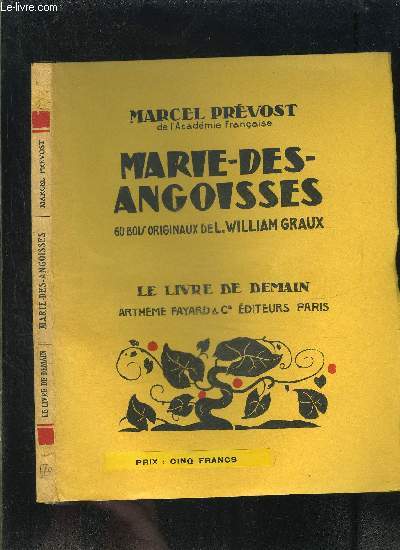 MARIE DES ANGOISSES- LE LIVRE DE DEMAIN N170