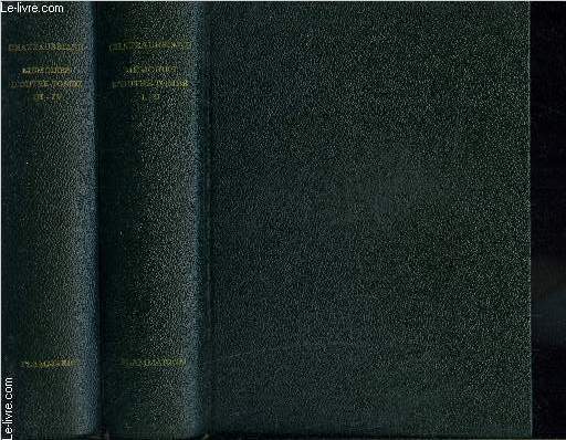 MEMOIRES D OUTRE TOMBE- 2 TOMES EN 2 VOLUMES- EDITION DU CENTENAIRE INTEGRALE ET CRITIQUE EN PARTIE INEDITE- VOLUME 1: TOME 1 ET 2/ VOLUME 2: TOME 3 SECONDE EPOQUE 1815-1830 DE LA RESTAURATION