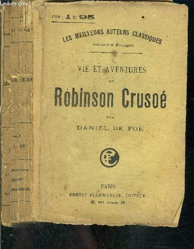 VIE ET AVENTURES DE ROBINSON CRUSOE- vendu en l'tat