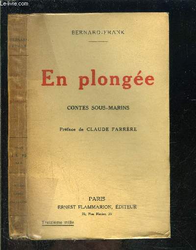 EN PLONGEE- CONTES SOUS MARINS