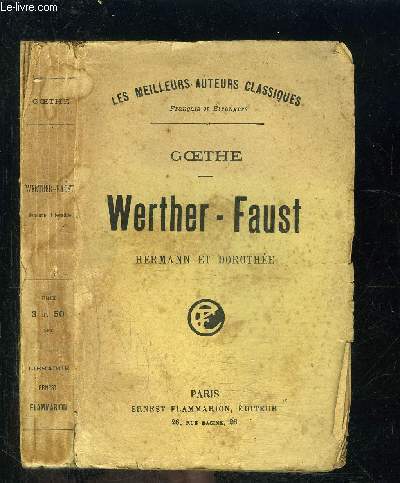 WERTHER FAUST- HERMANN ET DOROTHEE