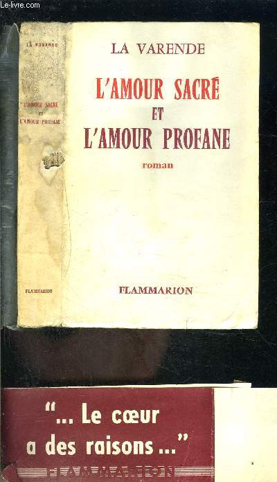 L AMOUR SACRE ET L AMOUR PROFANE- VENDU EN L ETAT