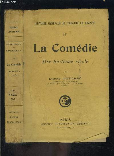 LA COMEDIE- 18me sicle