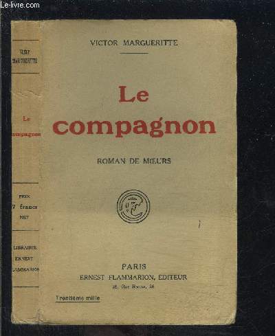 LE COMPAGNON- ROMAN DE MOEURS