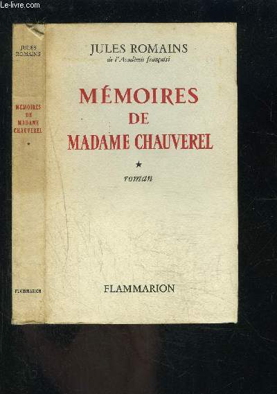 MEMOIRES DE MADAME CHAUVEREL- 2 TOMES EN 2 VOLUMES