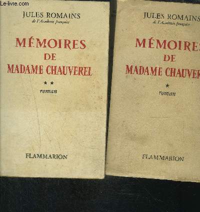 MEMOIRES DE MADAME CHAUVEREL- 2 TOMES EN 2 VOLUMES