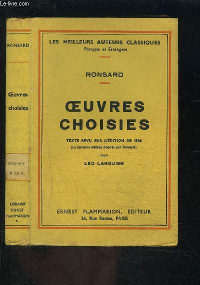 OEUVRES CHOISIES