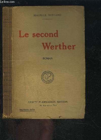 LE SECOND WERTHER