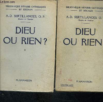 DIEU OU RIEN?- 2 TOMES EN 2 VOLUMES