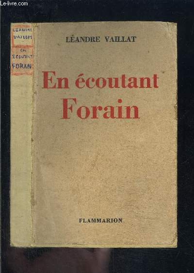 EN ECOUTANT FORAIN