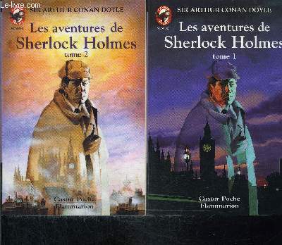 LES AVENTURES DE SHERLOCK HOLMES- 2 TOMES EN 2 VOLUMES- PERE CASTOR N468+ 469