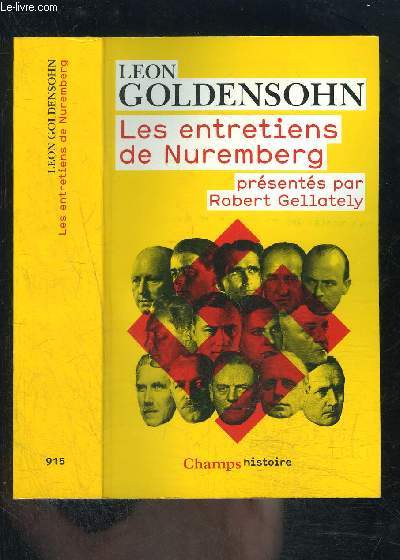 LES ENTRETIENS DE NUREMBERG- COLLECTION CHAMPS N915