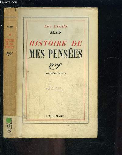 HISTOIRE DE MES PENSEES / LES ESSAIS