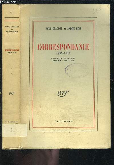 CORRESPONDANCE- 1899-1926