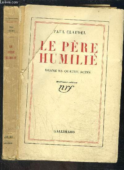 LE PERE HUMILIE- DRAME EN QUATRE ACTES