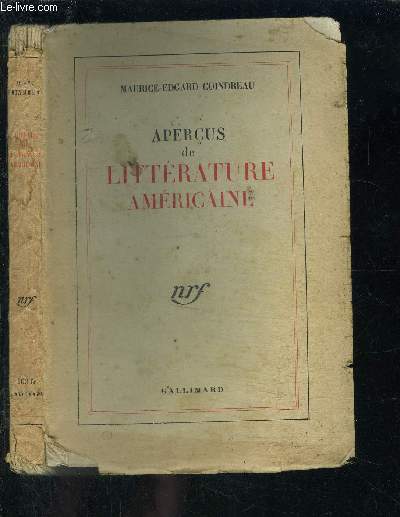 APERCUS DE LITTERATURE AMERICAINE