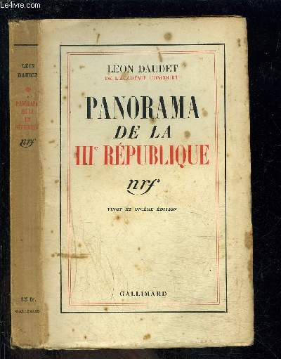 PANORAMA DE LA IIIe REPUBLIQUE