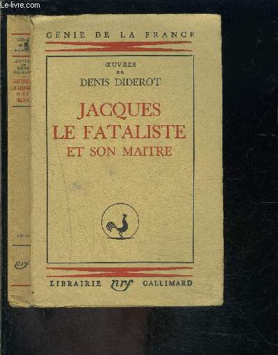 JACQUES LE FATALISTE ET SON MAITRE