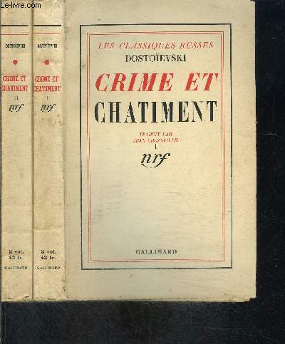 CRIME ET CHATIMENT- 2 TOMES EN 2 VOLUMES
