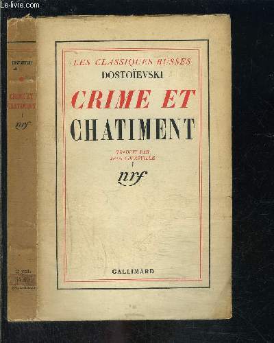 CRIME ET CHATIMENT- TOME 1 VENDU SEUL