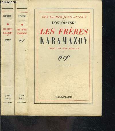 LES FRERES KARAMOZOV / LES CLASSIQUES RUSSES- 2 TOMES EN 2 VOLUMES