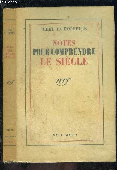 NOTES POUR COMPRENDRE LE SIECLE