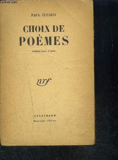 CHOIX DE POEMES