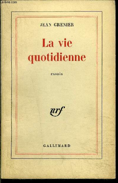 LA VIE QUOTIDIENNE