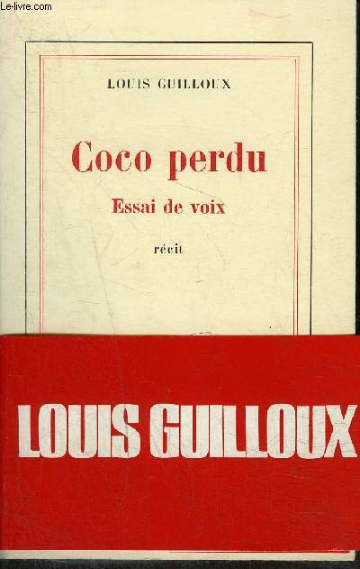 COCO PERDU - ESSAI DE VOIX- RECIT