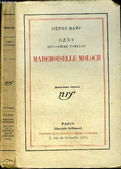 GENS QUATRIEME TABLEAU - MADEMOISELLE MOLOCH - - HAMP PIERRE - 1928 - Afbeelding 1 van 1