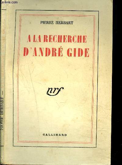 A LA RECHERCHE D'ANDRE GIDE