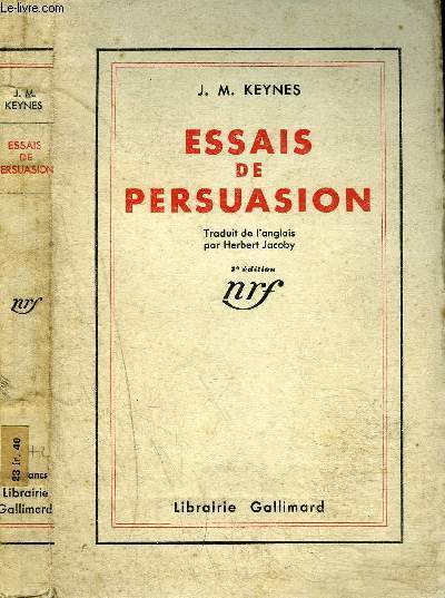 ESSAIS DE PERSUASION