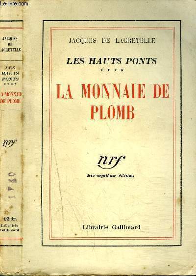 LES HAUTS PONTS : LA MONNAIE DE PLOMB