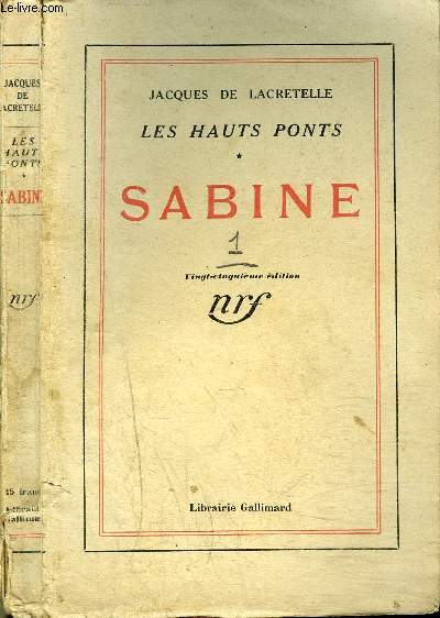 LES HAUTS PONTS : SABINE