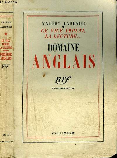 CE VICE IMPUNI, LA LECTURE....DOMAINE ANGLAIS