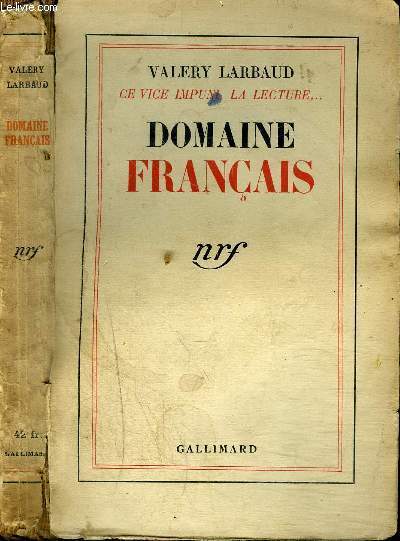 CE VICE IMPUNI, LA LECTURE... DOMAINE FRANCAIS