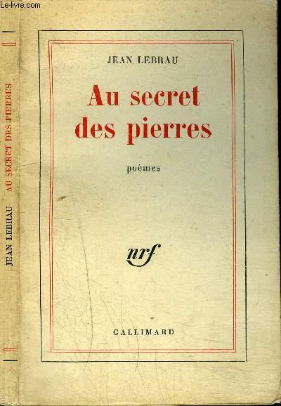 AU SECRET DES PIERRES