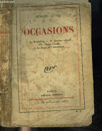 OCCASIONS : LA BRIGADIERE-FEMMES CELESTES- CHAISE CLOCHE OU LE SONGE DE L'ANTIQUAIRE