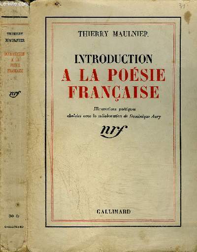 INTRODUCTION A LA POESIE FRANCAISE