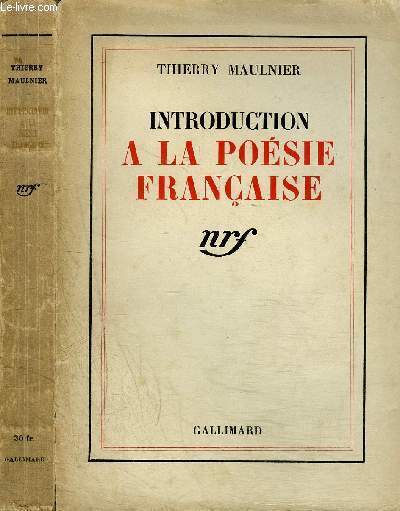 INTRODUCTION A LA POESIE FRANCAISE