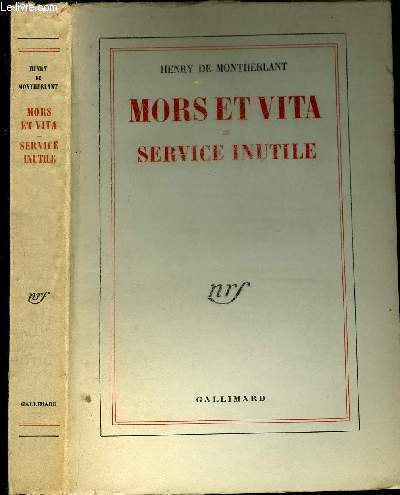 MORS ET VITA = SERVICE INUTILE